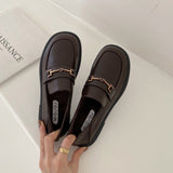 Platform Heels for Women Autumn Chunky Heel Vintage High Heels
