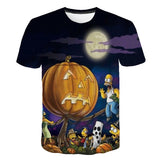 The Simpsons T Shirts Digital Printed Round Neck