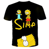The Simpsons T Shirts 3d Digital Printed Round Neck