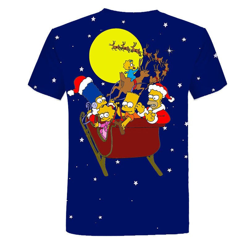 The Simpsons T Shirts 3d Digital Printed Round Neck