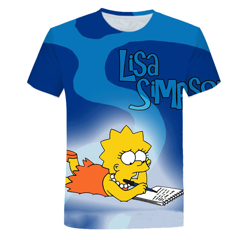The Simpsons T Shirts 3d Digital Printing Cartoon Anime