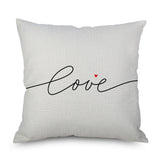 Valentine's Day Pillow Covers 4 Piece Random Styles Together, Car Sofa Cushion Pink Love Pillow