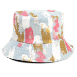 Bucket Hat Fishing Cap Cotton Print Fisherman Hat Bucket Hat Men and Women Retro Graffiti