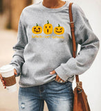 Halloween Costumes Printing Long Sleeve Crew Neck Sweater Women