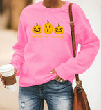 Halloween Costumes Printing Long Sleeve Crew Neck Sweater Women