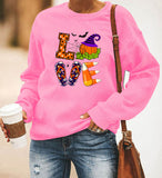 Halloween Costumes Printing Long Sleeve Crew Neck Sweater Women