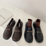 Platform Heels for Women Autumn Chunky Heel Vintage High Heels