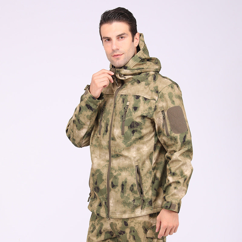 Camofire Jacket Outdoor Sportswear Men's Solid Color