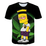 The Simpsons T Shirts Digital Printed Breathable Round Neck