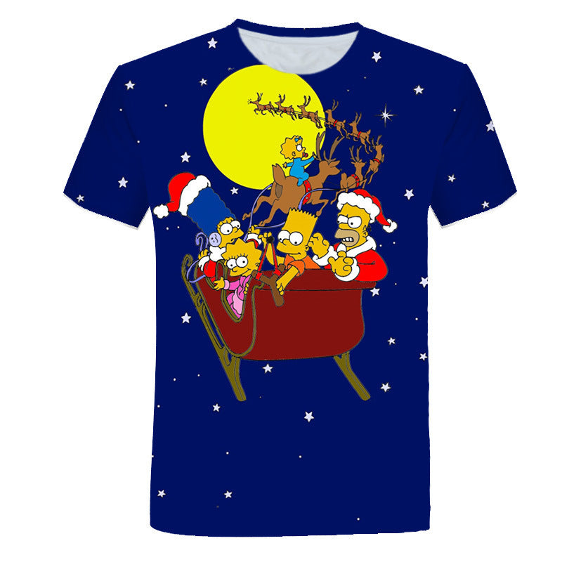 The Simpsons T Shirts 3d Digital Printed Round Neck