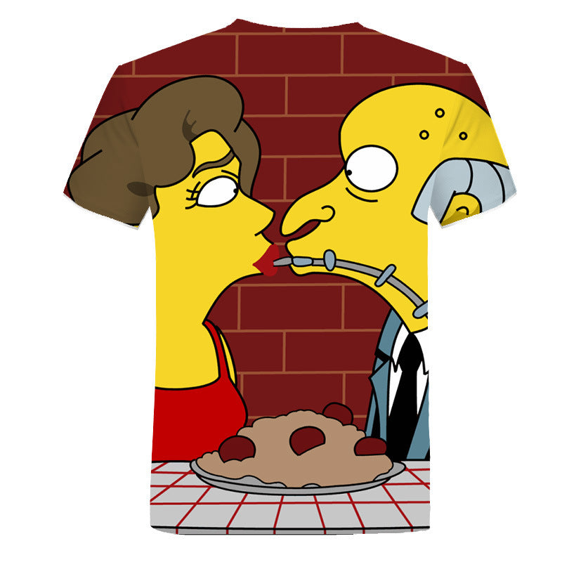 The Simpsons T Shirts Digital Printing Cartoon Anime