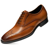 Men's Dress Shoes Classic Leather Oxfords Casual Cushioned Loafer Business Formal Wear Leather Shoes Men's Leather