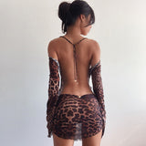 Music Festivals Rave Outfits Dress Women's Spring Clothing Fashion Sexy Backless Slim Fit Dress