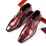 Men's Dress Shoes Classic Leather Oxfords Casual Cushioned Loafer Gentleman Leather Shoes Men's Business Formal