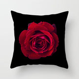 Valentine's Day Pillow Covers 4 Piece Random Styles Together, Red Rose Pillow Cover Wedding Gifts Home Pillow Cushion Cover