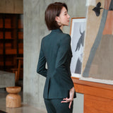 Interview Suit Women's White Suit Women's Suit Autumn and Winter