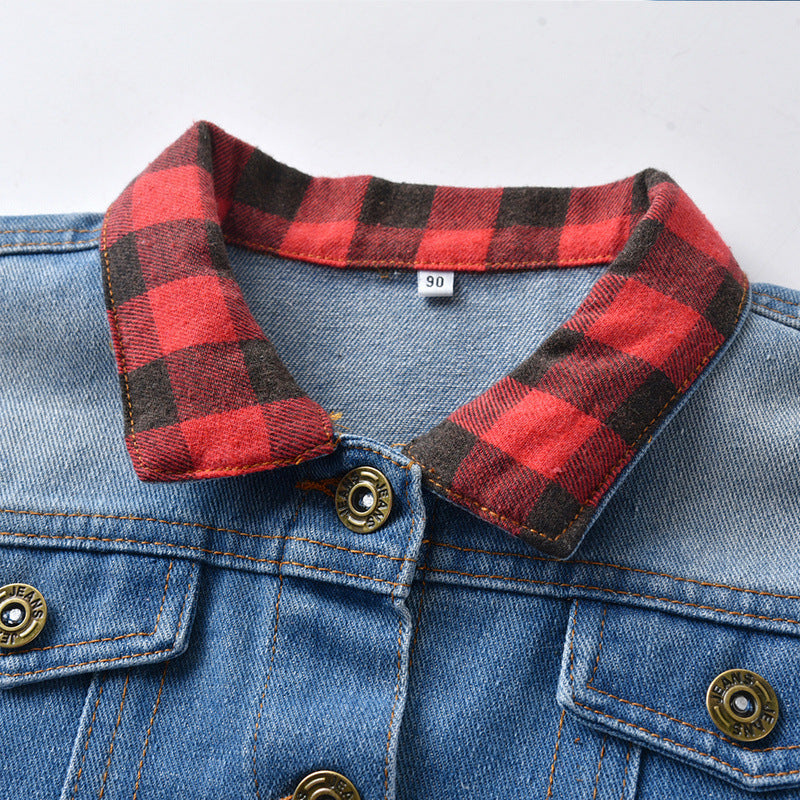 Children Jean Jackets Autumn and Winter Jacket Denim Jacket