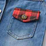 Children Jean Jackets Spring and Autumn Denim Lapel
