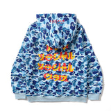 Bathing Ape Hoodie Autumn and Winter Men's and Women's Casual Camouflage Hooded Sweater Pullover Coat