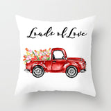 Valentine's Day Pillow Covers 4 Piece Random Styles Together, Red Rose Pillow Cover Wedding Gifts Home Pillow Cushion Cover