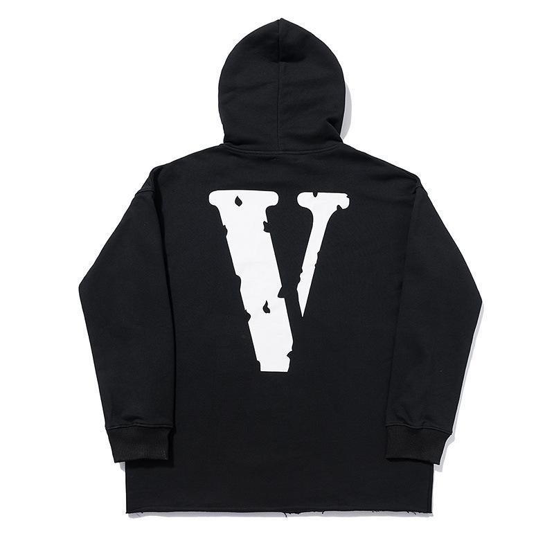 Vlone Hoodie Men'S Personality Flow Figure Hooded Sweater Jacket