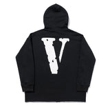 Vlone Hoodie Men'S Personality Flow Figure Hooded Sweater Jacket
