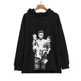 Vlone Hoodie Men'S Personality Flow Figure Hooded Sweater Jacket