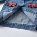 Children Jean Jackets Spring and Autumn Denim Lapel