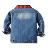 Children Jean Jackets Spring and Autumn Denim Lapel