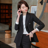 Interview Suit Women's White Suit Women's Suit Autumn and Winter