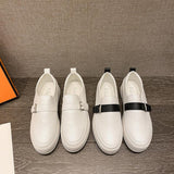 Platform Heels for Women Spring and Autumn Height Increasing White Shoes
