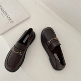 Platform Heels for Women Autumn Chunky Heel Vintage High Heels