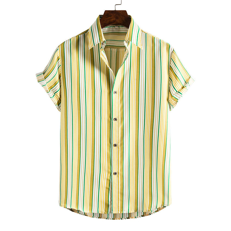 Camp Collar Shirt Beach Shirt Short Sleeve