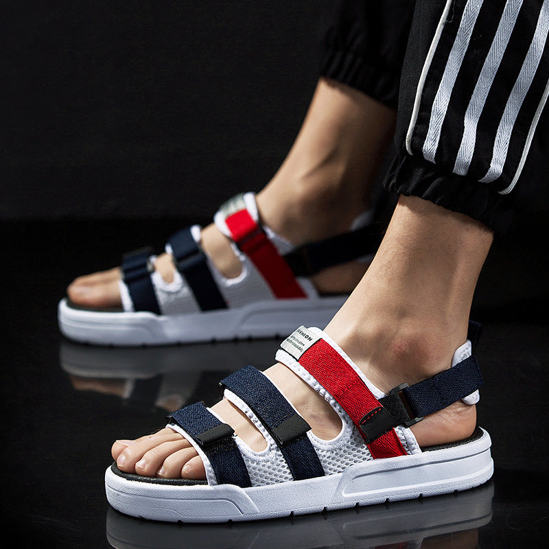 Men Sandals Indoor and Outdoor Beach Sandals Sport Flip Flops Comfort Casual Sandal Spring/Summer Men's Casual Beach Shoes Trendy Unique