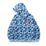 Bathing Ape Hoodie Autumn and Winter Men's and Women's Casual Camouflage Hooded Sweater Pullover Coat