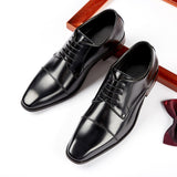 Men's Dress Shoes Classic Leather Oxfords Casual Cushioned Loafer Gentleman Leather Shoes Men's Business Formal