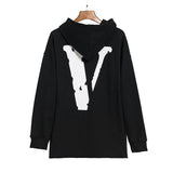 Vlone Hoodie Men'S Personality Flow Figure Hooded Sweater Jacket