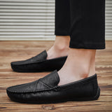 Men's Loafers Relaxedfit Slipon Loafer Men Shoes Fall Men's Casual Leather Shoes Breathable