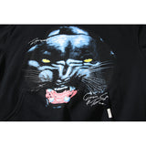 Kanye West Sunday Service Hoodie Panther Printing Plus Velvet Loose-Fitting Hoodie