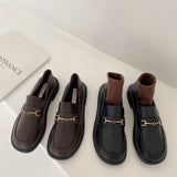 Platform Heels for Women Autumn Chunky Heel Vintage High Heels