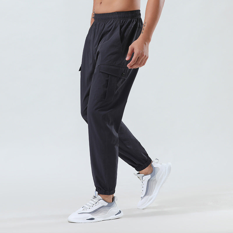 Sweat Wicking Pants Quick-Dry Pants Loose Woven Tappered Work Clothes Trousers
