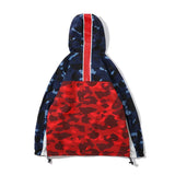 Bathing Ape Jacket Spring Camouflage Letters Embroidered Men's plus Size Windcheater Zipper Jacket