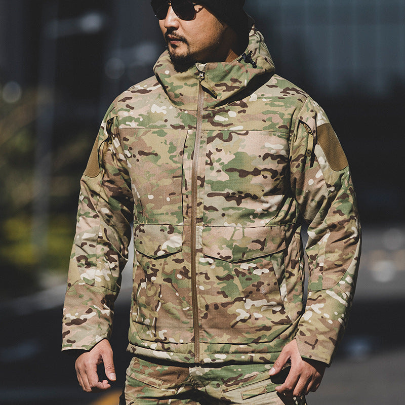Camofire Jacket Cotton-Padded Jacket Men's Outdoor Winter Camouflage Windcheater