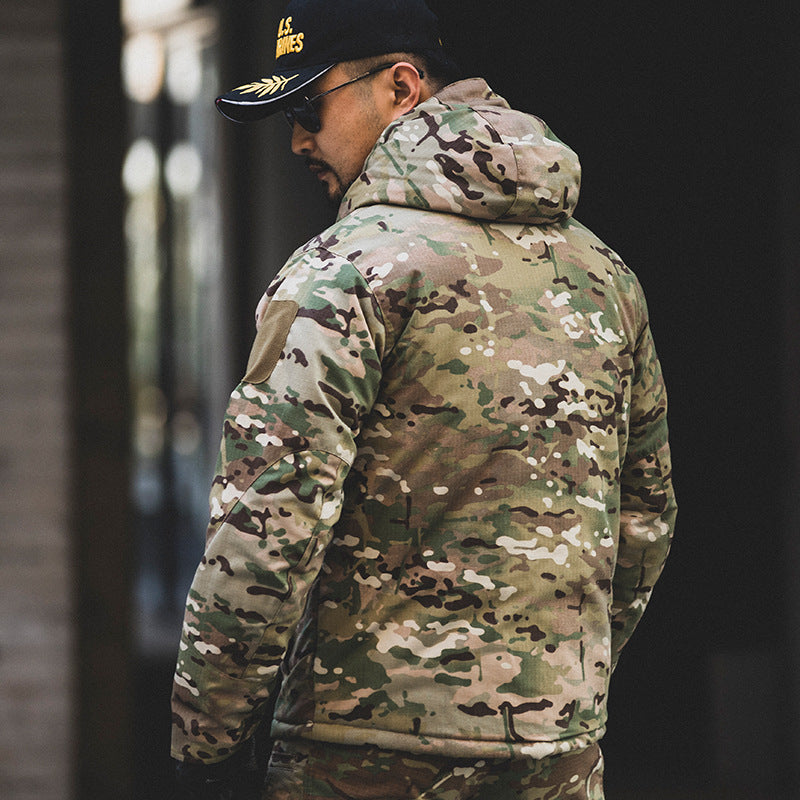 Camofire Jacket Cotton-Padded Jacket Men's Outdoor Winter Camouflage Windcheater