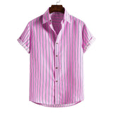 Camp Collar Shirt Beach Shirt Short Sleeve