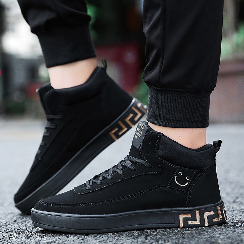 Men Sneakers Men Walking Shoes for Jogging Breathable Lightweight Shoes Fall High-Top Men's Shoes Casual Shoes