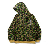 Bathing Ape Hoodie Autumn and Winter Men's and Women's Casual Camouflage Hooded Sweater Pullover Coat