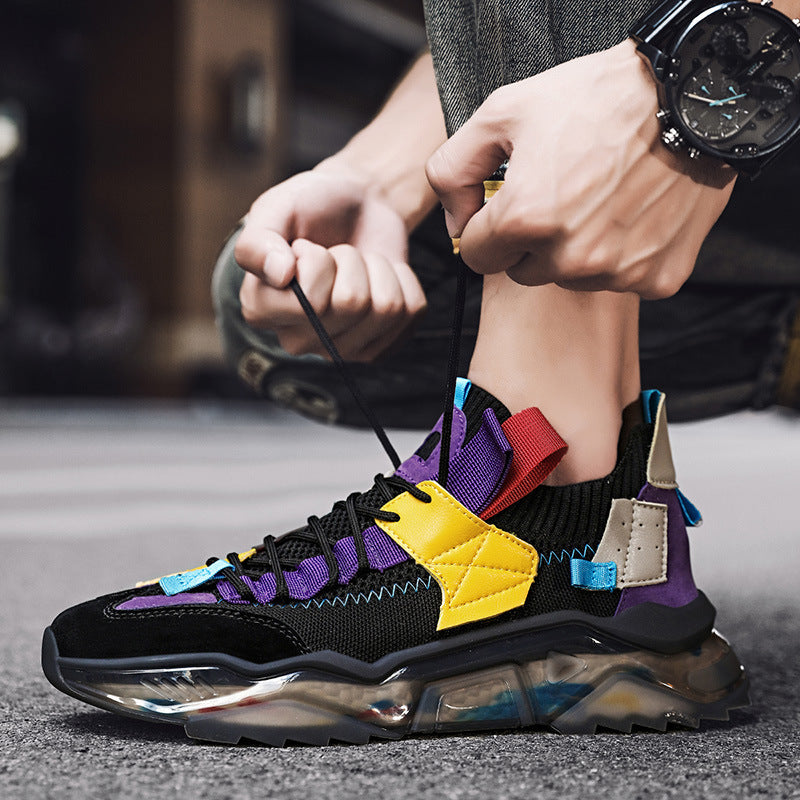 Men Sneakers Men Walking Shoes for Jogging Breathable Lightweight Shoes Men Autumn Trendy Casual Shoes