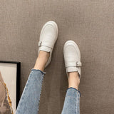 Platform Heels for Women Spring and Autumn Height Increasing White Shoes