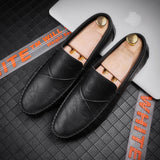 Men's Loafers Relaxedfit Slipon Loafer Men Shoes Fall Men's Casual Leather Shoes Breathable